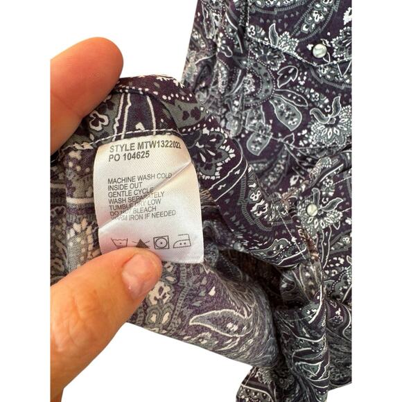 Cinch Modern Fit Pearl Snap Button Down Shirt Size Men’s Large - Picture 5 of 5